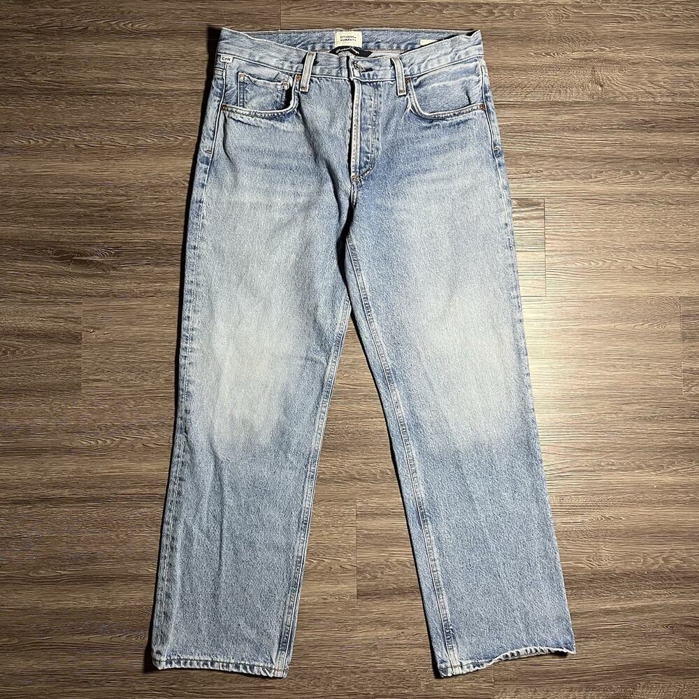Citizens of Humanity Neve Jeans Women's 27 Misty Low Slung Relaxed Straight EUC